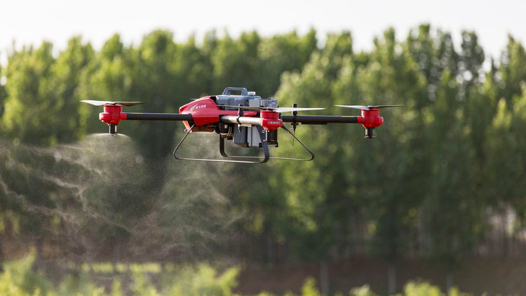 Máy bay UAV có thể cho biết nơi nào cây trồng thiếu nitơ, thiếu nước hay bị sâu bệnh