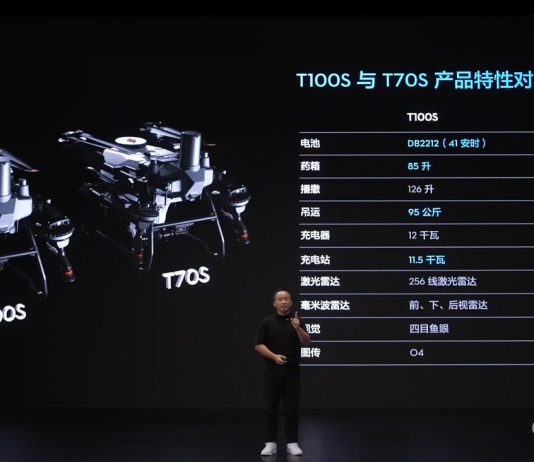 bay nông nghiệp mới DJI T55, DJI T70S và DJI T100S
